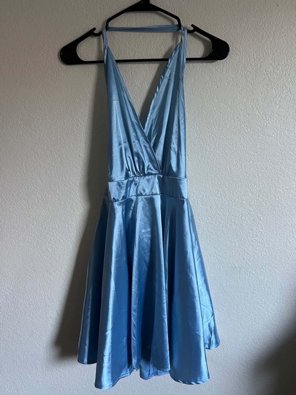 House Of Chic Mini Satin Skater Dress